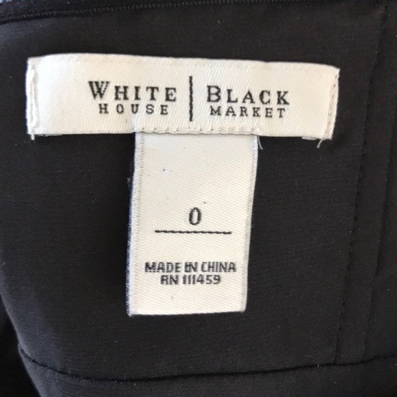 White House Black market Sz 0 strapless dress - Picture 4 of 5